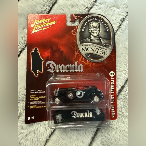 Universal Studio Other - Johnny Lightning Dracula Hispano Suiza Cabriolet Toy Car - Black